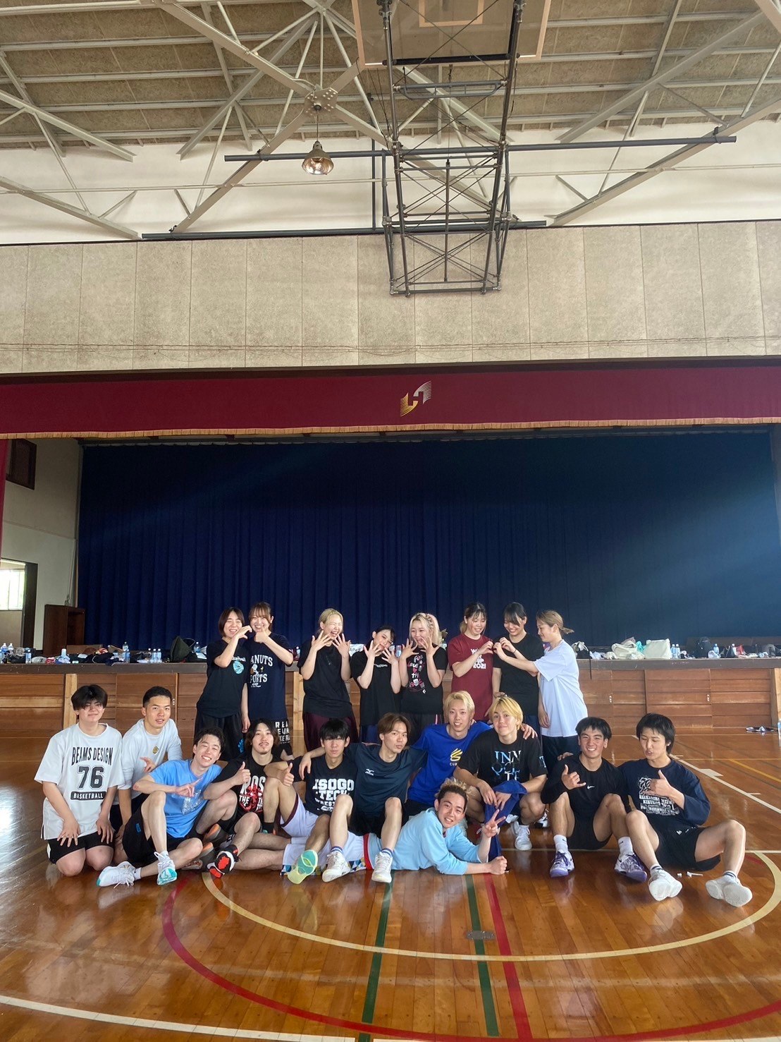 A gym group photo from my time studying in Japan
