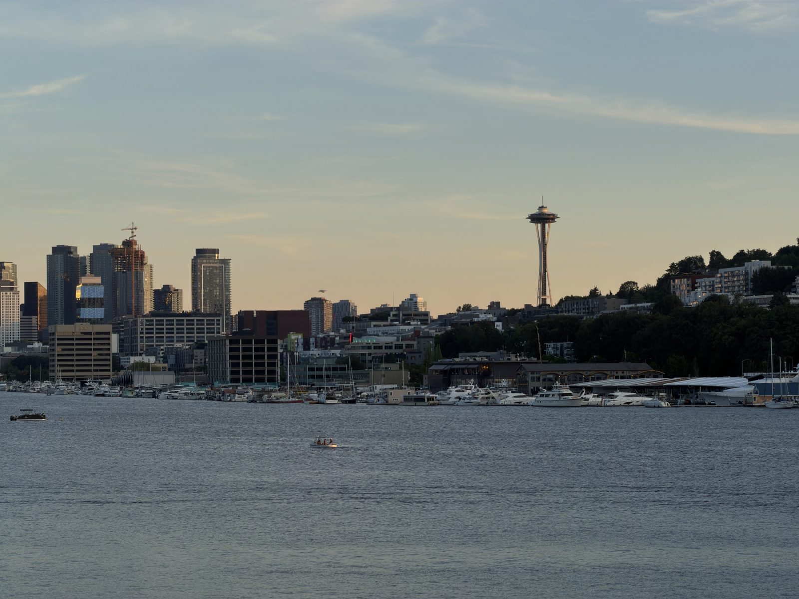 Seattle skyline with the Space Needle from Gas Works Park